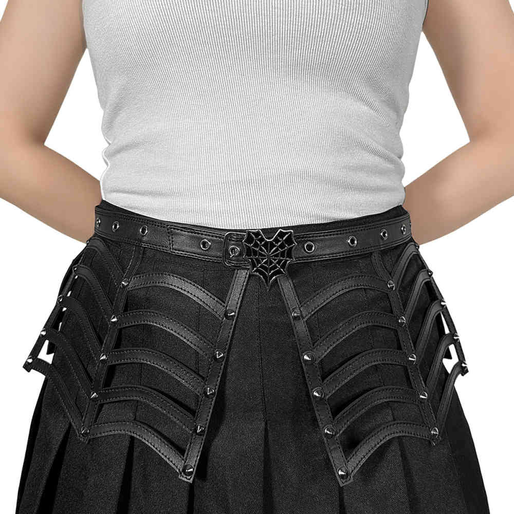 DemoniaCult - DA-315 Taille riem - Zwart